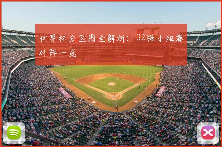 世界杯分区图全解析:32强小组赛对阵一览